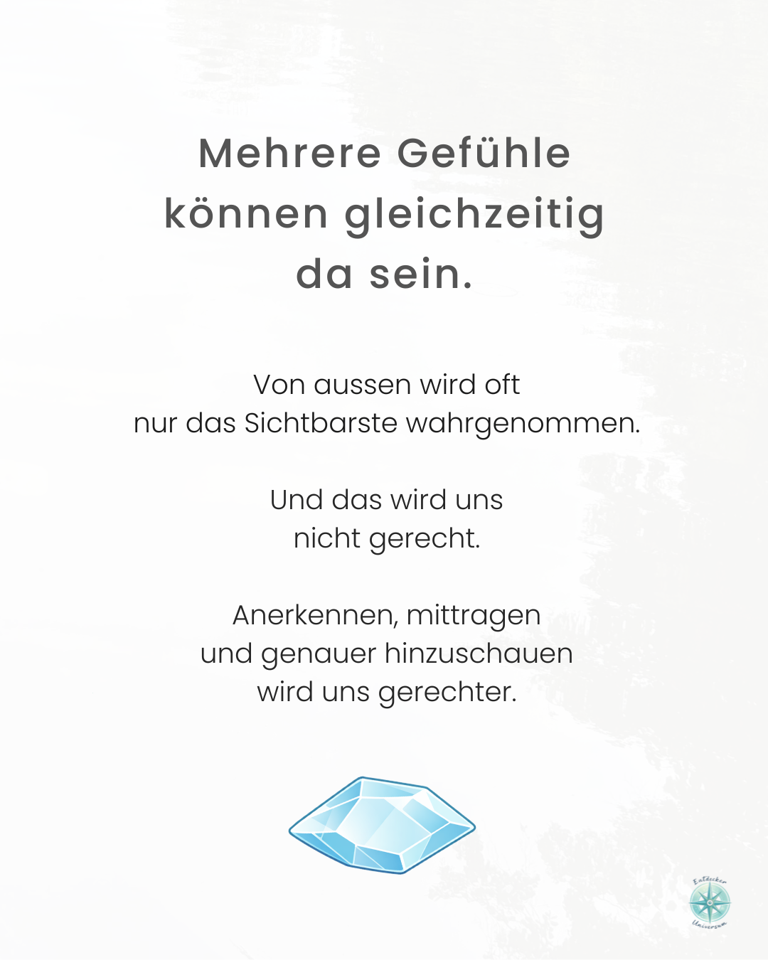 Wissenssplitter: Mehrere Gefühle können gleichzeitig da sein.